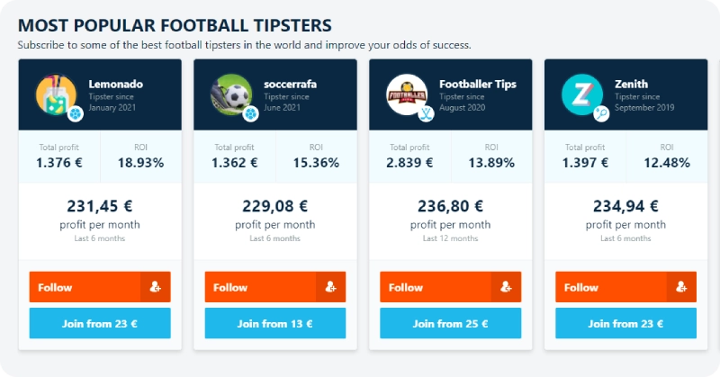 tipsters screenshot