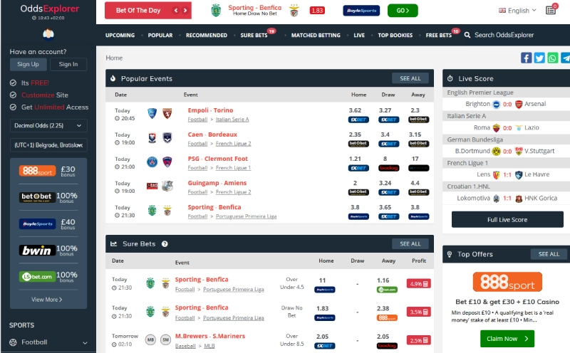 oddsexplorer-odds-comparison-platform