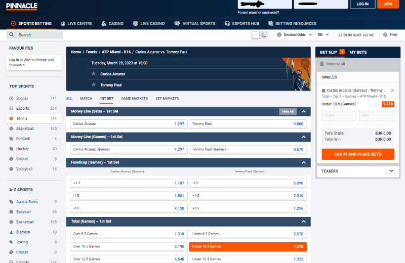 pinnacle odds for arbitrage