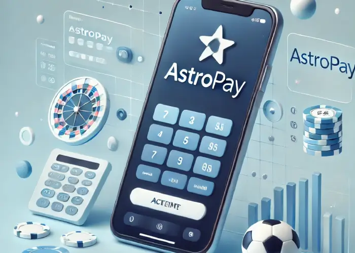 calculator phone showing astropay for sports betting funding